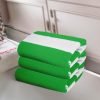Status Contract Bath Towels |(120 X 60 Cm) Coral Fleece Quick Dry Towel |Super Absorbent & Soft | Luxury Bath Towels With Hook | Microfiber Hair Towel For Men & Women |(Green) (Set Of 3)