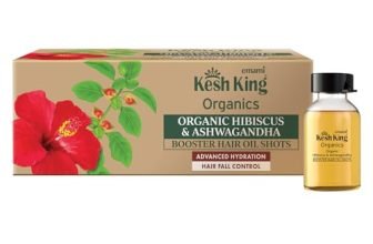 Kesh King Organics Hibiscus & Ashwagandha Booster Hair Oil Shots | Advanced Hydration & Hair Fall Control- 48Ml