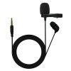 JBL Commercial CSLM20 Auxiliary Omnidirectional Lavalier Microphone, Earphone For calls, Video Conferences, And Monitoring, Black, Small