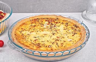 La Opala, Cook Serve Store, Borosilicate Glass Round Dish With Handle 1.1 L, 1 Pc, Transparent