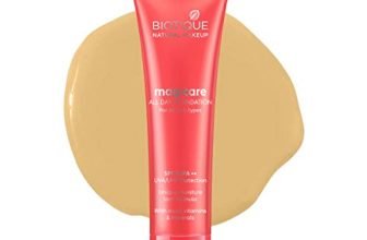 Biotique Natural Makeup Magicare All Day Liquid Full Coverage Foundation (Gypsum, 30Ml, Natural Finish), Pack Of 1