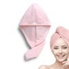 Status Contract Head Towel|Standard Size Microfiber Quick Dry Towel|Super Absorbent & Soft|Luxury Spa Towels With Hook|Lightweight Travel Towel | Microfiber Hair Towel For Men & Women |(Pink)