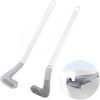 CleanSmith Silicon Toilet Cleaning Brush with Slim No Slip Long Handle Toilet Brush 360 Degree Deep Golf Head Brush Ideal for Cleaning Home Kitchen Bathroom Wash Basin (Multicolor)