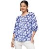 Global Desi Women’s Loose Fit Tunic Shirt (FW22GH426TPRC_INDIGO S)