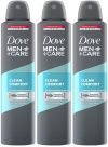 Dove Men+Care Clean Comfort Dry Spray Antiperspirant Deodorant (Pack Of 3) Deodorant Spray  –  For Men(750 Ml, Pack Of 3)