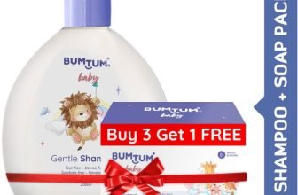 Bumtum Gentle Baby Shampoo + Soap (4 X 50G)No Tear,Paraben Free & Derma Tested Combo(Multicolor)