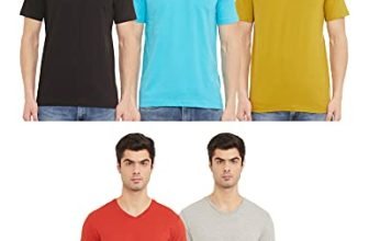Amazon Brand – Symbol Men’S Solid Regular T-Shirt (Pack Of 5) (Aw17Plpo5V1_Multicolor6 S)