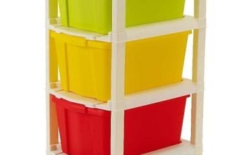 J K INTERNATIONAL 5 Compartments Plastic Modular Drawer(Multicolor)