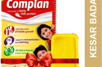 Complan Nutrition Drink Powder For Children, Kesar Badam Flavour, Carton With Tiffin Box(500 G)