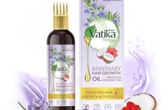 Dabur Fr096200T Vatika Rosemary Hair Growth Oil With Hibiscus&Coconut Oil – 200Ml | Stimulates Hair Growth And Thickness | Co-Created With Dermatologist | No Mineral Oil |Animal Test Free,200 Grams