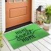 Status Contract Anti Slip Front Door Pvc Mat | (38 X 58 Cm) Living Room Rug For Entrance Doors Pvc Floor Mats For Home (Home Sweet Home)