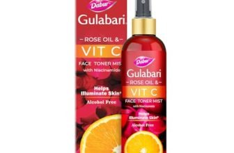 Dabur Gulabari Rose Oil & Vitamin C Face Toner Mist With Niacinamide – 100Ml | Toner For Brightened Skin | Improves Uneven Skin Tone, Tightens Pores | Alcohol Free