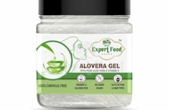 Organic 100% Aloe Vera Gel For Face, with Natural Aloe Vera & Vitamin E for Skin and Hair – 400g