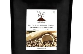 MokkaFarms Traditional South Indian Filter Coffee 100g – Intense Coffee | 60% Coffee – 40% Chicory Blend | Freshly Roast & Ground, Strong & Flavourful | Farm to Fork | One-way Valve Zip-lock Bag |