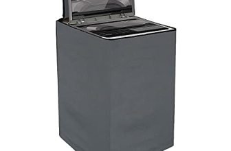 Yellow Weaves Waterproof & Dust-Proof Top Loading Fully Automatic Washing Machine Cover for 6 kg, 6.5 kg, 7kg & 7.5 kg -(Grey ), Polyester