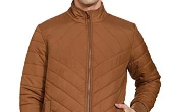Amazon Brand – Symbol Men’S Quilted Jacket Brown Khaki M