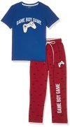 Amazon Brand – Symbol Boys T-Shirt & Pyjama Set (SYM-K-SS22-SET-204_Blue_3-4 Years)