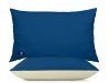 THE WOOD WHITE® Microfiber Pillow Set of 2. 18 x 28 Inches Pillow. Blue & Cream