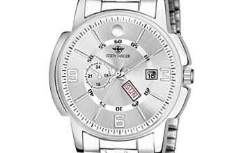 EDDY HAGER Time Teacher Men’s Watch (Silver Dial Silver Colored Strap)