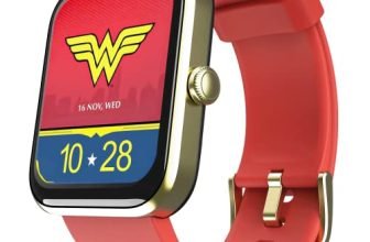 Boat Xtend Smartwatch Wonder Woman Edition With Alexa Built-In, 1.69 Hd Display, Multiple Watch Faces, Stress Monitor, Heart & Spo2 Monitoring, 14 Sports Modes, Sleep Monitor, 5 Atm(Amazonian Red)