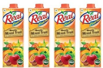 Real Masala Mixed Fruit Juice – 1L (Pack Of 4) | No Added Preservatives, No Artificial Colours & Artificial Flavours | Goodness Of Best Fruits With Chatpata Masala | Daily Dose Of Fruit Nutrition| Tasty, Refreshing & Energizing Fruit Drink