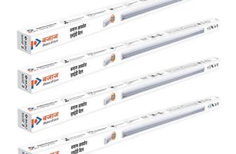 Bajaj Ivora 20W Led Tubelight | 2000 Lm Led Tubelight | Round Led Batten (White, Pack Of 4)