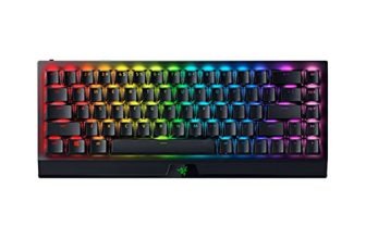 Razer Blackwidow V3 Mini Hyperspeed – Phantom Pudding Edition – 65% Wireless Mechanical Gaming Keyboard, Green Switches With With Chroma Rgb (Rz03-03892000-R3M1)-Black