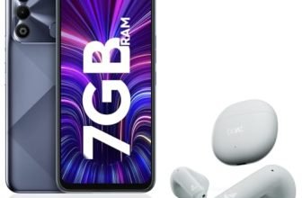Tecno Spark 9 (Infinity Black, 4GB RAM, 64GB Storage)| & Boat Airdopes Atom 81 True Wireless