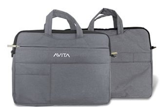 Avita Laptop Bag/Compatible For All Laptops Up To 14 Inch | Laptop Sleeve | Splash-Proof Laptop Case | Highly Durable Laptop Bag Cum Sleeve Case | 3-In-1 Laptop Sleeve |Light Grey, (Nt15A1Insb3N1-Lg)