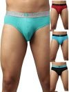 Dixcy Scott Men’s 100% Cotton Fabric with Anti Microbial Finish Solid Brief – Husstle Breif- Assorted – Print & Color May be Vary(Assorted – Pack of 4)-XL