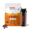 Gnc Whey With Free Shaker | 2.2 Lbs (1Kg) | Chocolate | 24 Gm Protein| Digestive Enzyme For Better Digestion | Faster Muscle Recovery | Boosts Strength & Endurance | Zero Added Sugar | Builds Lean Muscles | Formulated In Usa | Imported