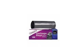 ZINQUI Garbage Bags, 19 x 21 Inches, Pack of 30, Black Plastic