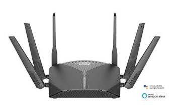 D-Link Dir-3040 3000Mbps || Tri-Band Wi-Fi Router With Advanced Wi-Fi | Mesh & Fast Combined Wi-Fi Speeds Of Up To 400 Mbps (2.4 Ghz) + 866 Mbps (5 Ghz) + 1733 Mbps (5 Ghz) Gigabit Ethernet Ports