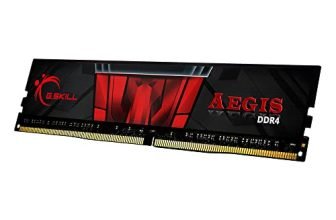 G.Skill Aegis 8Gb (1 * 8Gb) Ddr4 2666 Mhz Cl19-19-19-43 1.20V Desktop Memory Ram – F4-2666C19S-8Gis Black