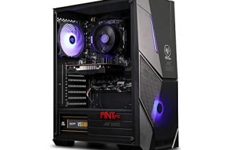 Ant Pc Argentine Rz200G Gaming Desktop Pc (Amd Ryzen 3 3200G (4 Core,4 Threads,Up To 4.0 Ghz)|8Gb Ddr4 3200Mhz Memory|256Gb Sata Ssd Storage|500 Watt Power Supply) Windows 10 Pro,Black