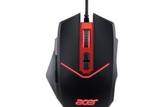 Acer Nitro Ergo-Comfort Wired Optical Gaming Mouse Ii (4200 Dpi/8 Buttons/Rgb: 6 Color Led Backlight/Paw3325 Sensor/Polling Rate 1Ms/1000Hz) Nmw120, Black