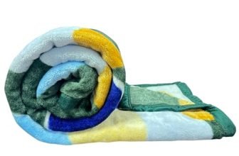 Status Contract Shital Blankets Single Bed Mink Blanket Single Ply For Extreme Winters Multicolor Circle Print Ultrasoft & Lightweight Blanket (Design 2, Single)