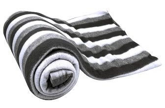 Status All Season Multipurpose Polar Fleece/Summer Ac Blanket/Single Bed Blanket/Light Weight Blanket (Black)