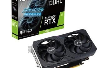 Asus Dual Geforce Rtx™ 3050 V2 8Gb Gddr6 Graphics Card With Two Powerful Axial-Tech Fans For Aaa Gaming Performance And Ray Tracing.
