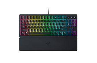 Razer Ornata V3 Tenkeyless – Low Profile Gaming Mechanical Membrane Wired Keyboard-Black-Rz03-04880100-R3M1