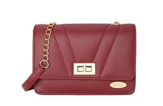 Koel By Lavie Women’S Ella Sling Bag (Maroon)