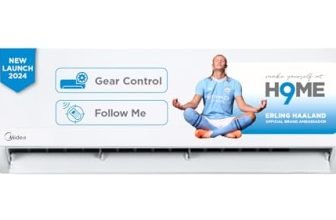 Midea 1.5 Ton 3 Star Ai Gear Inverter Split Ac (Copper, Convertible 4-In-1 Cooling,Hd Filter With Auto Cleanser, 2024 Model,Santis Pro+ Deluxe, Mai18Sp3R34F0,White)
