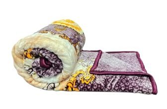 Status Contract Shital Blankets Double Bed Mink Blanket Single Ply For Extreme Winters Multicolor Circle Print Ultrasoft & Lightweight Blanket (Design 4, Double)