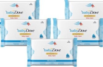Baby Dove Rich Moisture Wipes|| 72Wipes – Pack Of 5(5 Wipes)