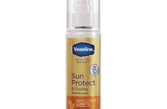 Vaseline Sun Protect & Cooling Spf 15 Body Serum Lotion 180Ml, For Non-Sticky & Matte Sun Protected Skin