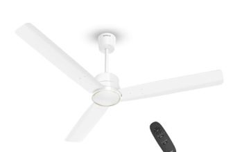 Havells 1200Mm Ambrose Slim Ceiling Fan | Premium Finish Decorative Fan, Remote Control, High Air Delivery | 5 Star Rated, Upto 60% Energy Saving | 2+1* Year Warranty | (Pack Of 1, Elegant White)