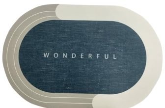 Status Contract Water Absorbing Mat For Bathroom Quick Dry Rubber Backed Anti-Slip Floor Mat Non Slip Mat For Home, Kitchen (40 X 60 Cm) (Blue)