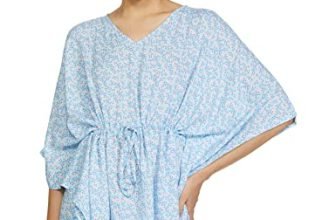 Amazon Brand – Eden & Ivy Women’S Rayon Printed Knee Length Night Gown (Eniss22Wspdr113_Multi 3_Xl_Multicolor_Xl)