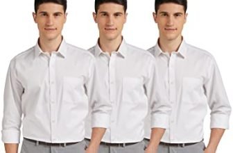 Amazon Brand – Symbol Men’S Solid Regular Fit Shirt Pack Of 3 (Ss20-Sym-Fs-01_Epp-1C_White 42)