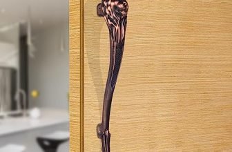 Bonkaso 326 Aluminum Premium Lion Shape Push Pull Door Handle For Glass & Wooden Door – Antique Copper, Matt Finish (Set Of 1, 12 Inch)